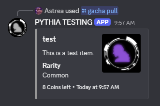 An example of the old /gacha draw.